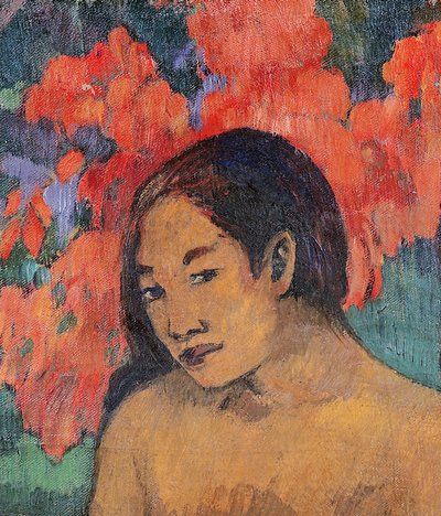 And the Gold of their Bodies (detail) by Paul Gauguin
